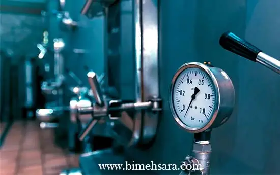 انفجار و دفرمه شدن ظروف تحت فشار صنعتی در بیمه آتش سوزی